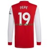 Maillot à Manches Longues Arsenal Nicolas Pepe 19 Domicile 2021-22 Pour Homme